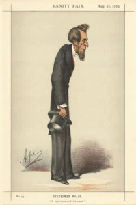 VANITY FAIR SPION CARTOON Sir Henry Bulwer "A superannuated diplomat" 1870 print - Bild 1 von 2