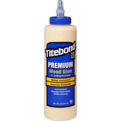 Pegamento para madera Titebond II Premium amarillo interior/exterior adhesivo para madera 16 fl oz Foto 1 de 4