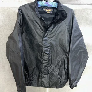 Harley Davidson giacca antipioggia nera full zip bomber equitazione taglia XS - Foto 1 di 6