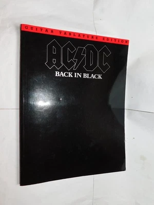 AC/DC Back In Black songbook sheet music Guitar Tablature Edition PB 1990 - Image 1 of 4