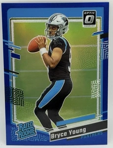 2023 Panini Optic Bryce Young #213 Blue Prizm /199 Rated Rookie Color Match - Picture 1 of 2