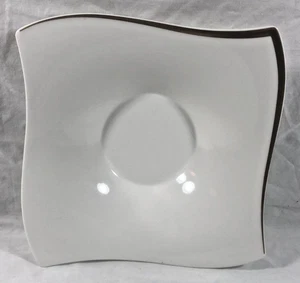 Villeroy & Boch NEWWAVE premium porcelain gold rimmed soup dessert bowl 24cm NEW - Picture 1 of 5