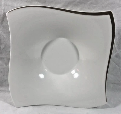 Villeroy & Boch NEWWAVE premium porcelain gold rimmed soup dessert bowl 24cm NEW - Image 1 of 4