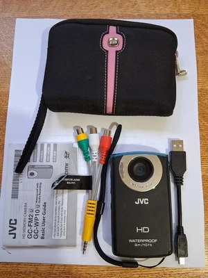 JVC PICSIO High-Definition 5.1MP Compact Camcorder GC-WP10AU & 3" Touch-Screen - Image 1 of 4