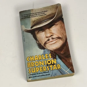 1975 Vintage Paperback Book CHARLES BRONSON SUPERSTAR by Steven Whitney - Picture 1 of 5