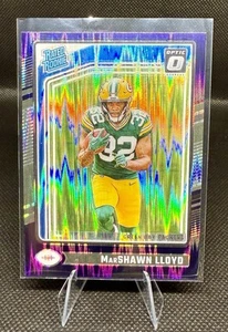 2024 Donruss Optic Marshawn Lloyd Purple Shock Rated Rookie RC #275 - GB Packers - Picture 1 of 2