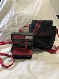 Polaroid Cool Cam 600 Kamera Schwarz & Rot GUC Getestet Sauber! Strap Case Made In UK - Bild 1 von 15