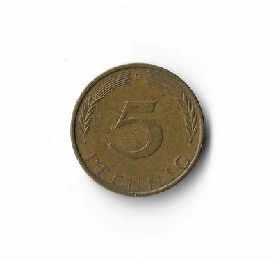 1971 Germany - 5 Pfennigs - 531 - Brass Clad Steel - 3g - Image 1 of 2