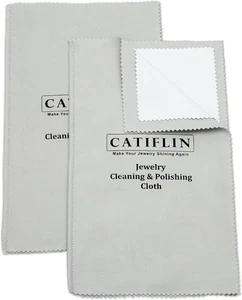2Pcs Multi-Layer Jewelry Cleaning Cloth, Large Silver Polishing Cloth, 100% Cott - Picture 1 of 12