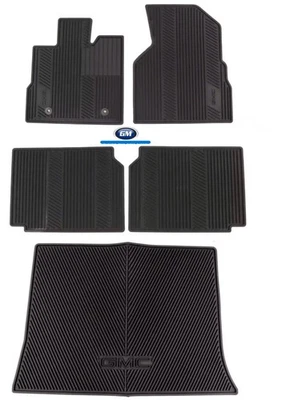 GMC Terrain Premium 2010-2017 equipamiento de alfombrillas para todo tipo de clima negras genuinas OEM GM Foto 1 de 4