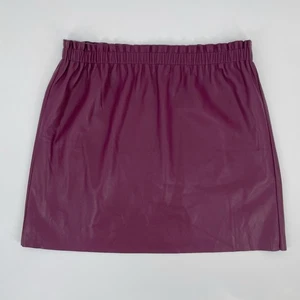 Minifalda grande pequeña Loft Outlet de cuero vegano cintura elástica para mujer - Imagen 1 de 6