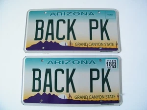 Arizona personalisiertes Nummernschild Paar, 1997 bis heute Design - Bild 1 von 4