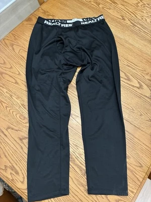 Realtree Long John Base Layer Mens Pants Bottom XL 40-42. Black - Image 1 of 4