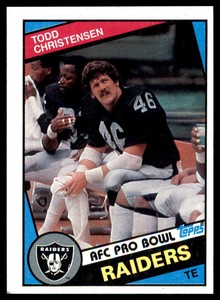 1984 Topps Todd Christensen Los Angeles Raiders #105