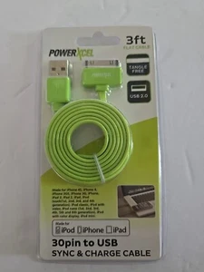 3 ft 30 Pin to USB Charge Sync Cable Charger Apple Iphone iPad iPod Lot Of 12 - Picture 1 of 2