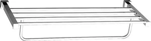 BATHROOM ACCESSORIES FITTINGS - TOWEL SHELF RAIL BAR - SQUARE DESIGN MODEL SENTE - Picture 1 of 2