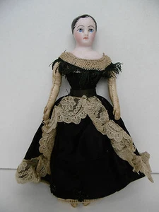 POUPEE ANCIENNE DU XIXème PARISIENNE TETE/COLLERETTE BISCUIT FACON PAULINE - Imagen 1 de 12