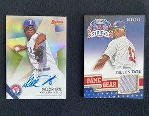 2015 Bowman's Best Auto's and Stars And Stripes Relic Dillon Tate - Lot (2) - Picture 1 of 2