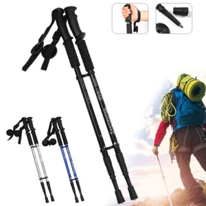 2 Stk. Teleskop Nordic Walking Stöcke Wanderstöcke Antischock Trekkingstöcke Alu - Bild 1 von 16