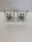 2 New Revel Stoke Whisky Shot Glasses 1.5 Oz Moose Head Logo Free Ship Summer