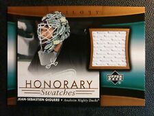 2005-06 UD Trilogy Honorary Swatches HS-JG J-S Giguere