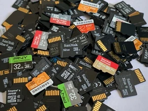 Lot of (25) Mixed Brand 32GB MICRO SD Memory Cards microSD hc microsdhc sd usb - Picture 1 of 3