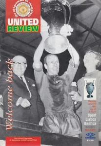 Manchester United v Sport Lisboa Benfica - Match Day Programme - 31st July 1993 - Picture 1 of 1