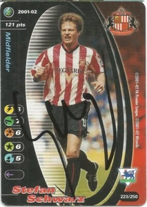 TARJETA COLECCIONABLE STEFAN BLACK FIRMADA SUNDERLAND 2001/2002 FOOTBALL CHAMPIONS + CERTIFICADO DE AUTENTICIDAD - Imagen 1 de 1