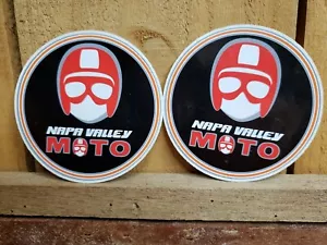 Napa Valley Motorsports - NAPA VALLEY MOTO 3" runder Schutzhelm Helm Aufkleber 2 - Bild 1 von 3