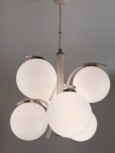 1970er Mid-Century 6 Kugeln Sputnik, Kronleuchter, Vintage, Made in Germany 70s - Picture 1 of 9