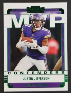 Justin Jefferson 2022 Panini Contenders Football Card (NM) - Foto 1 di 2