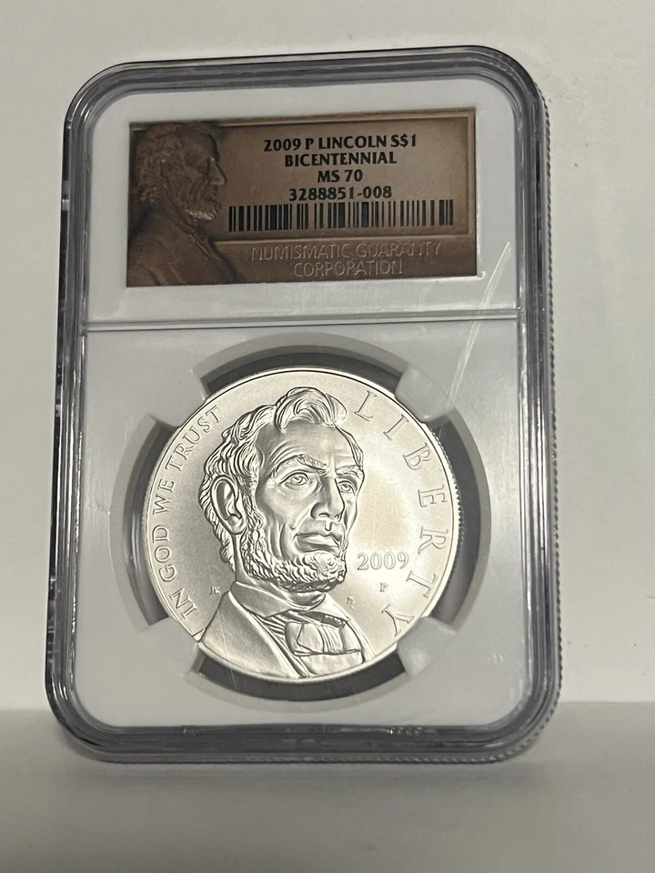 2009-P Lincoln Bicentennial Silver Dollar - NGC MS 70 - Image 1 of 2