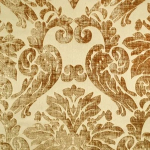 7 COLORS / Velvet Damask Tone on Tone Fabric - Picture 1 of 26