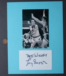 1971-72 ABA Denver Rockets Star Larry Brown signed autographed card & photo set- - Picture 1 of 1