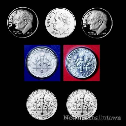 2017 P+D+S+S+S Roosevelt Silver Clad Enhanced Mint Proof Set PD BU/Mint Wrap Cover