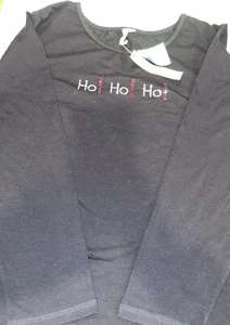 Olivia Paige Women's Holiday Ho Ho Ho Rhinestone Plus 2X Long Sleeve Pullover - Picture 1 of 6