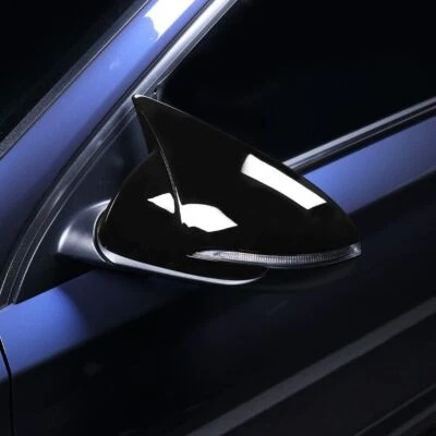 1 Pair Side Door Rearview Mirror Cover Trim Cap For Hyundai Elantra GT 2018-2020 - Image 1 of 4