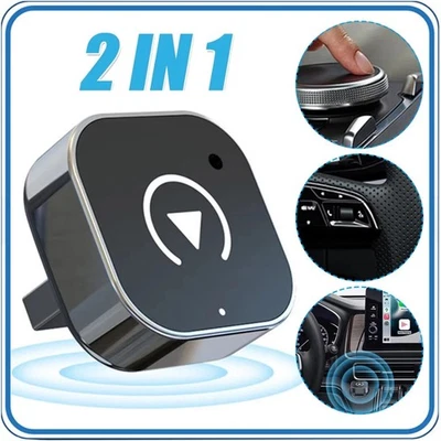 2-in-1 Wireless CarPlay Android Auto Adapter Plug & Play USB for iPhone Android - Bild 1 von 4