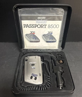 Escort Passport 8500 X50 Blue Display Radar Laser Detector Complete Case Tested - Image 1 of 4