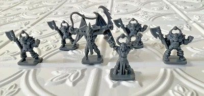 Lote De 1989 1990 HeroQuest Monsters 1 Gárgola 1 Chaos Warlock 4 Chaos Warriors Foto 1 de 4