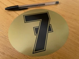 Calcomanía Barry Sheene número 7 - (grande) - VENDEDOR DEL REINO UNIDO - Imagen 1 de 1