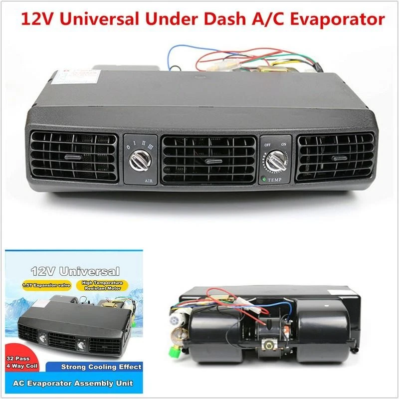 Sistema de refrigeración de aire acondicionado evaporador debajo del tablero 12V universal para automóvil camión Foto 1 de 1