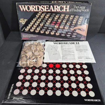 Vintage WORDSEARCH The Game Of Finding Of Words! Board Game By Pressman COMPLETE - Image 1 of 4