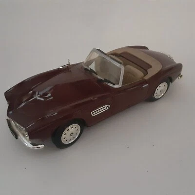 1955 BMW 507 Convertible Motor Max1/24 Maroon Opening Hood & Doors READ - Image 1 of 4