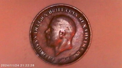 1929 Great Britain half penny (1/2 penny) coin - LOT BT57 - Image 1 of 2