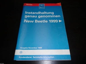 Manual de Taller Instandhaltung Genau Genommen VW Beetle Desde Año 1999 - Imagen 1 de 1