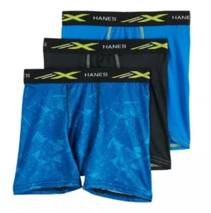 Hanes 264870 Boys' 4-Way Stretch Boxer Briefs Pack of 3 Multi Size X-Large - Picture 1 of 2