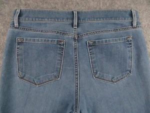 Ann Taylor LOFT Jeans Womens 8P PETITE Blue Denim Modern Straight Low Rise 30x28 - Picture 1 of 14