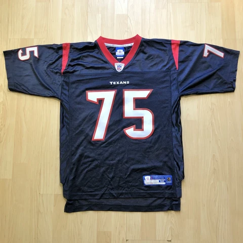 Houston Texans Travis Johnson #75 Reebok On Field Jersey M NFL Hometown Graphic Cover