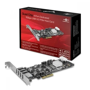 Tarjeta host Vantec cuatro chips 4 puertos dedicada 5 Gbps USB 3.0 PCIe - Imagen 1 de 3